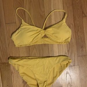 Yellow Billabong bikini set